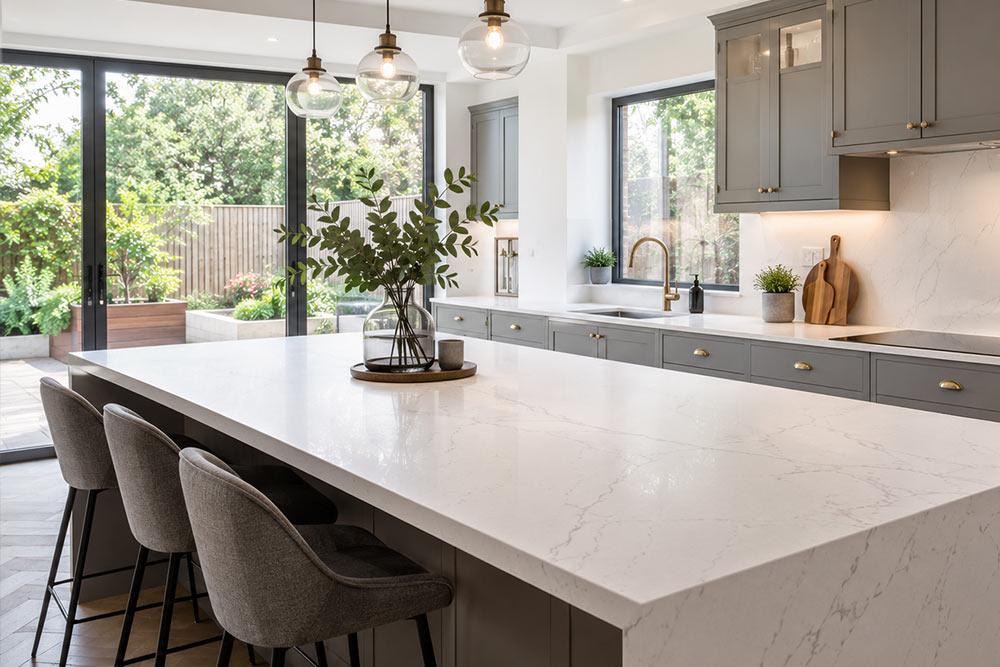 Quartz Worktops Croydon London Kitchen Photo